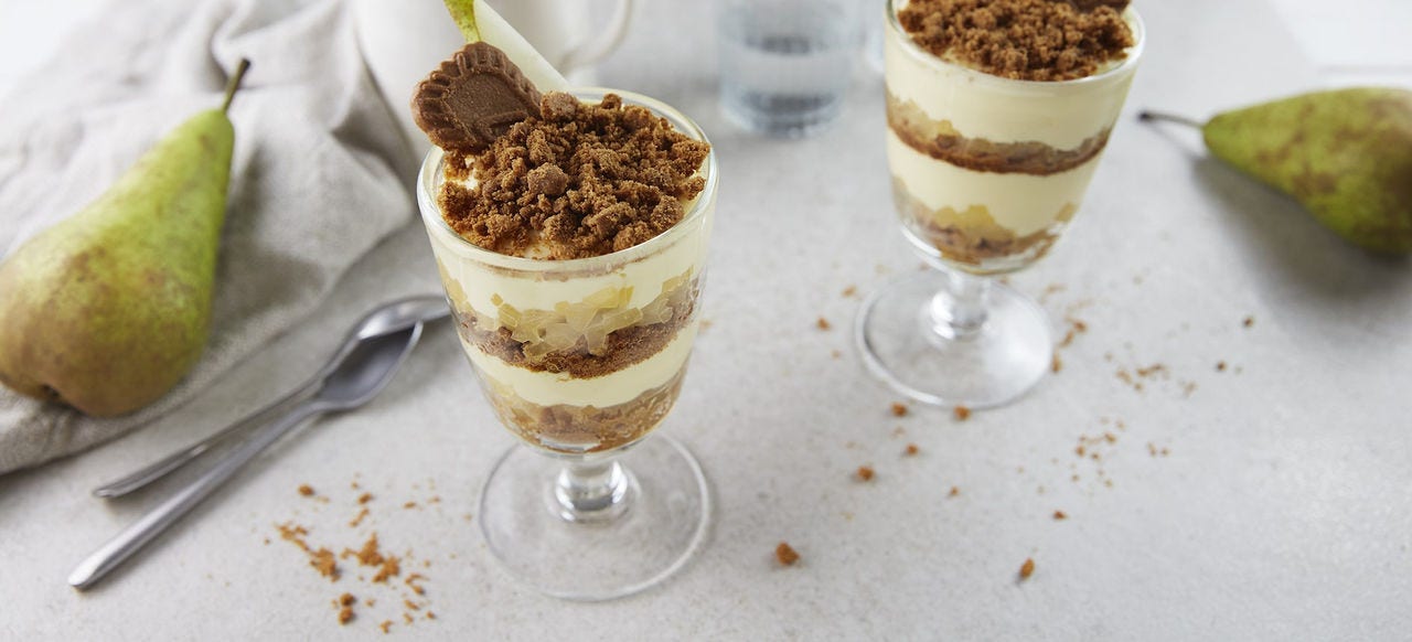 Tiramisus individuels aux biscuits épicés et mousse de mascarpone
