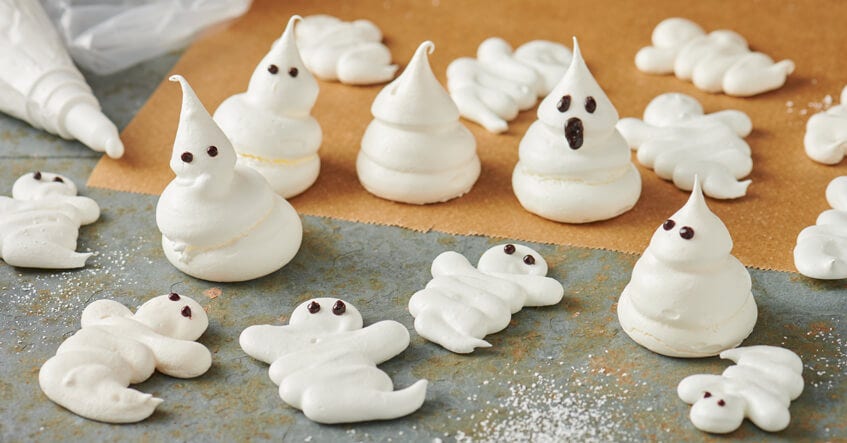 Het perfecte Halloweenrecept met meringue - snel gemaakt, lekker griezelig