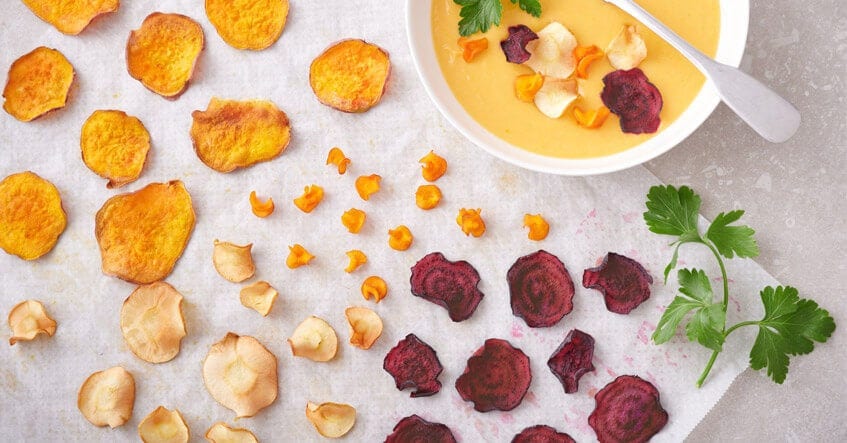 Recette des chips de légumes maison