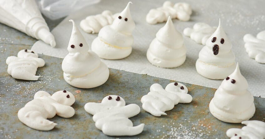 Meringues Fantômes : recette facile pour Halloween
