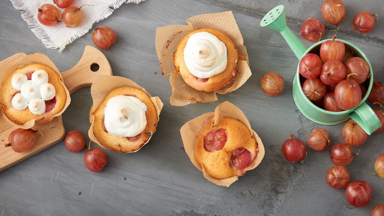 Kruisbessencakejes met meringue: recept voor heerlijke friands