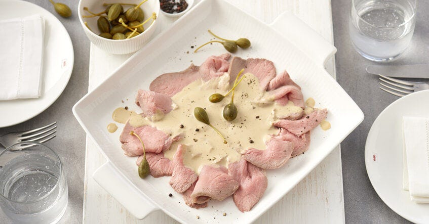 Recept voor vitello tonnato: het originele gerecht eenvoudig bereiden