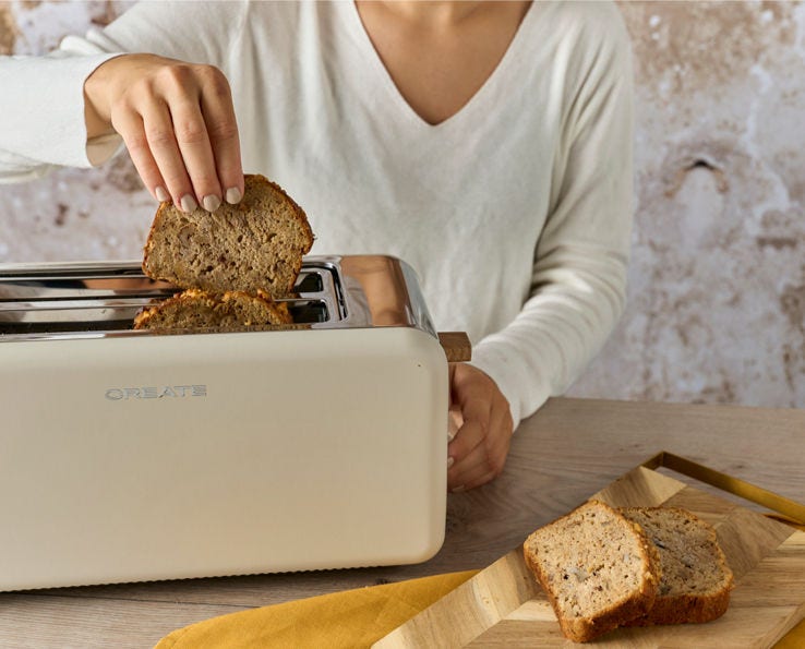 Knapperig bananenbrood uit de broodrooster – eenvoudig te bereiden, altijd lekker