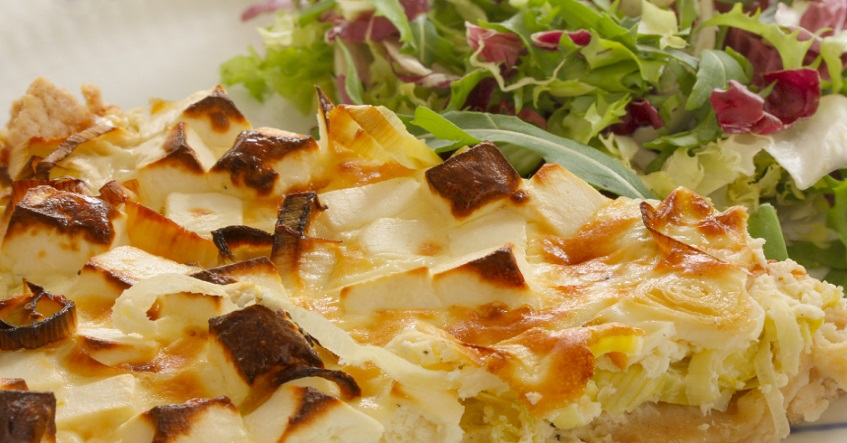 Tatin d’endives caramélisées au comté