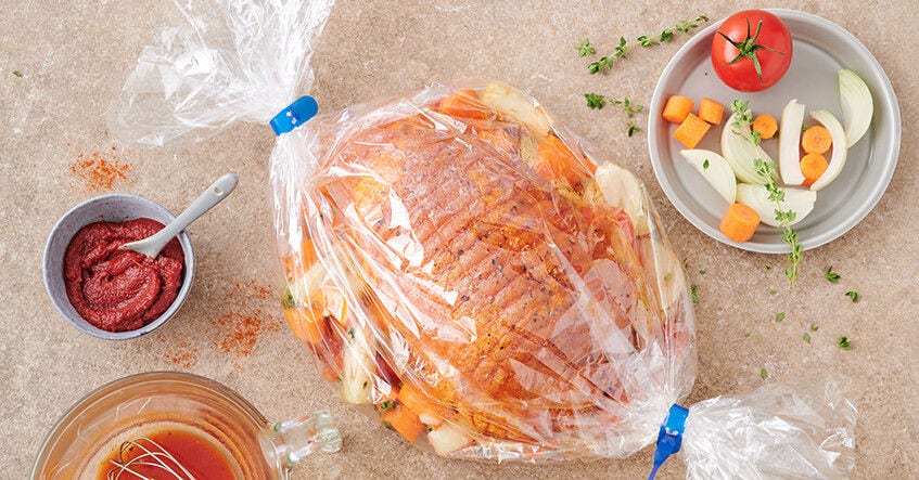 Rollade braden in een braadzak: sappig en gemakkelijk te bereiden