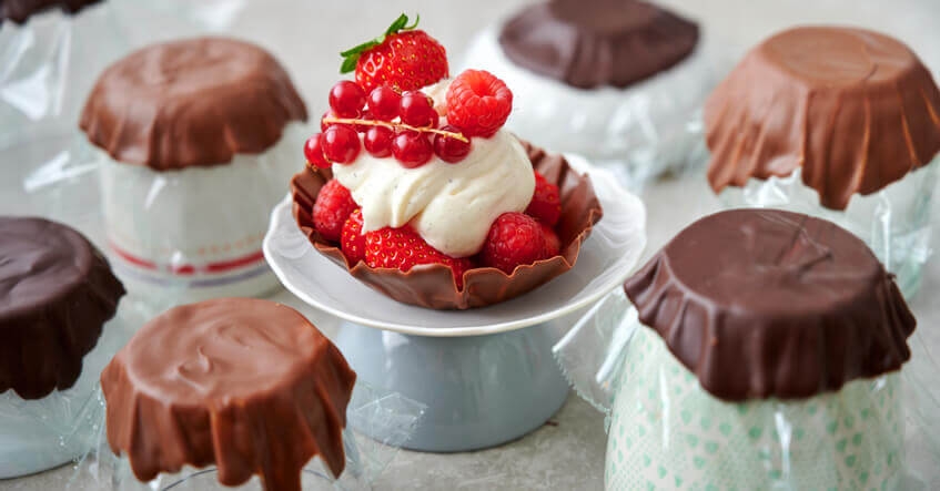 Coupelles au chocolat faciles : recette de coquilles en chocolat