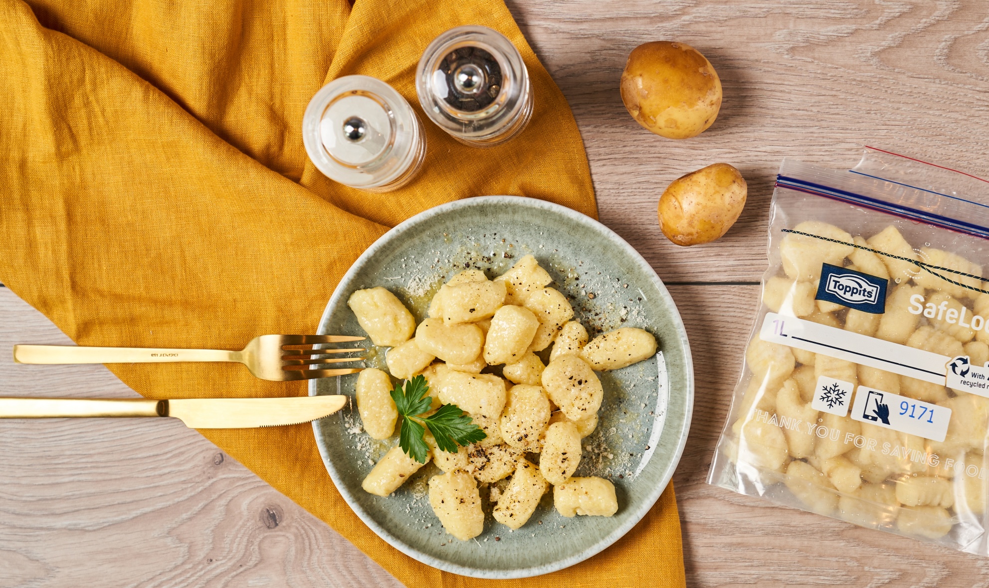 Italiaanse klassieker: gnocchi gemaakt van overgebleven aardappelen