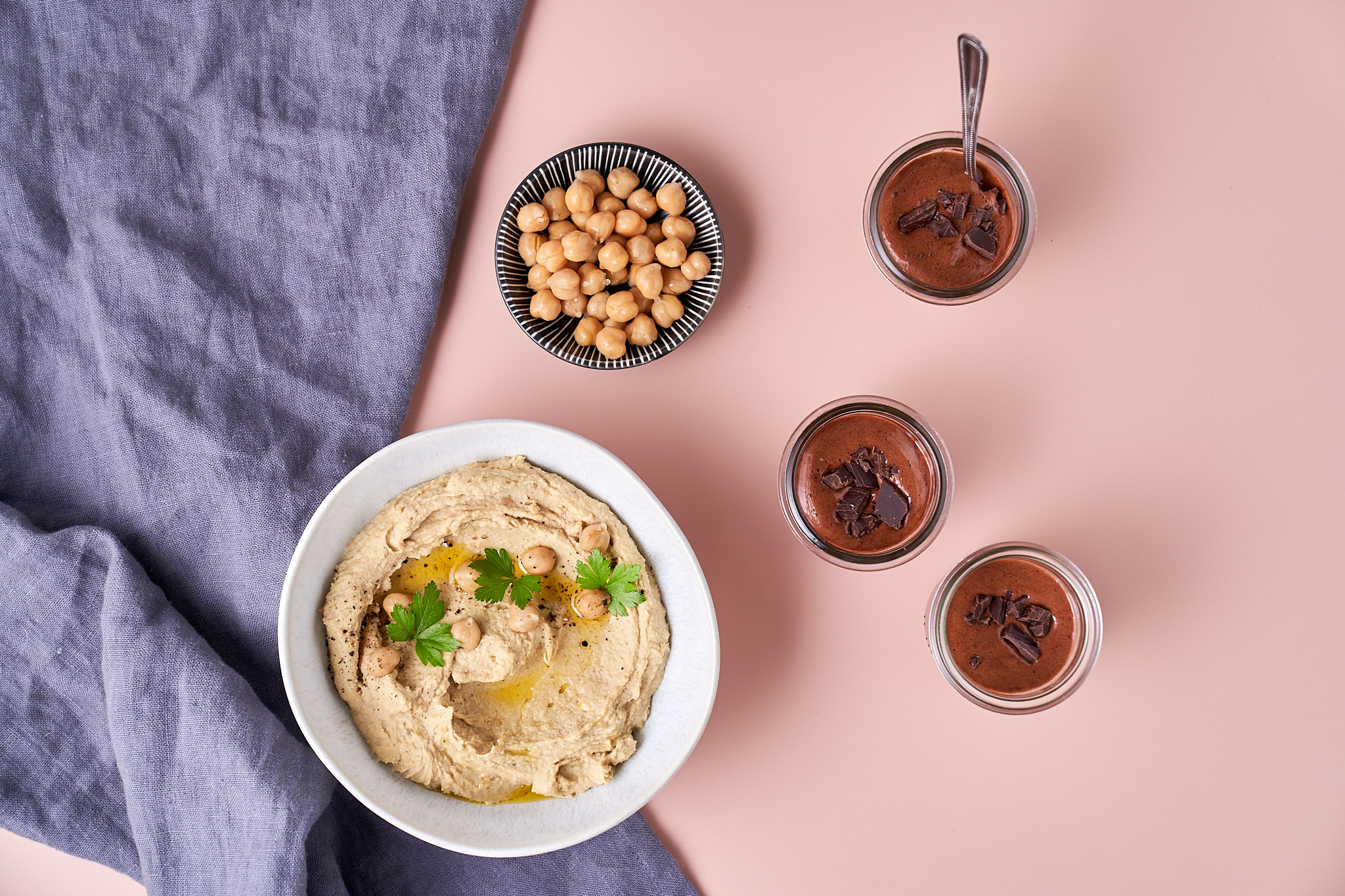 Recept voor een kikkererwtendessert: vegan chocolademousse