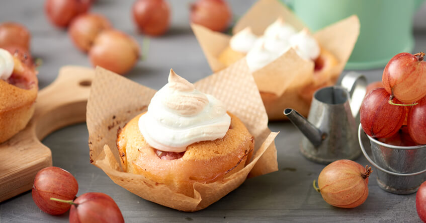 Kruisbessencakejes met meringue: recept voor heerlijke friands